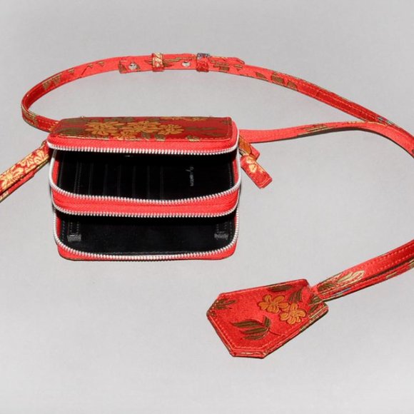 MARQUES'ALMEIDA Jacquard Shoulder Bag Red - Picture 2 of 13